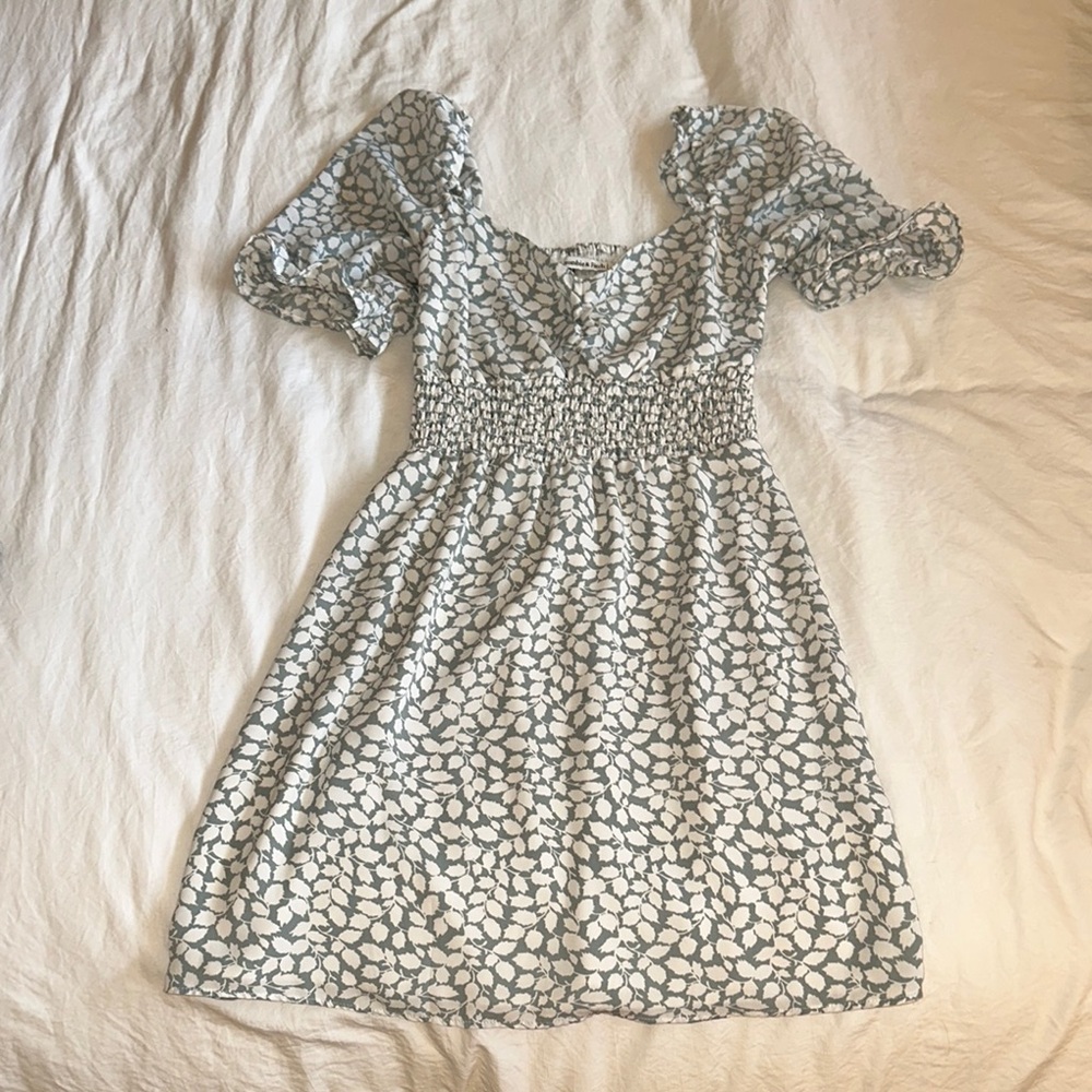 Abercrombie and fitch Floral Puff Sleeve Dress